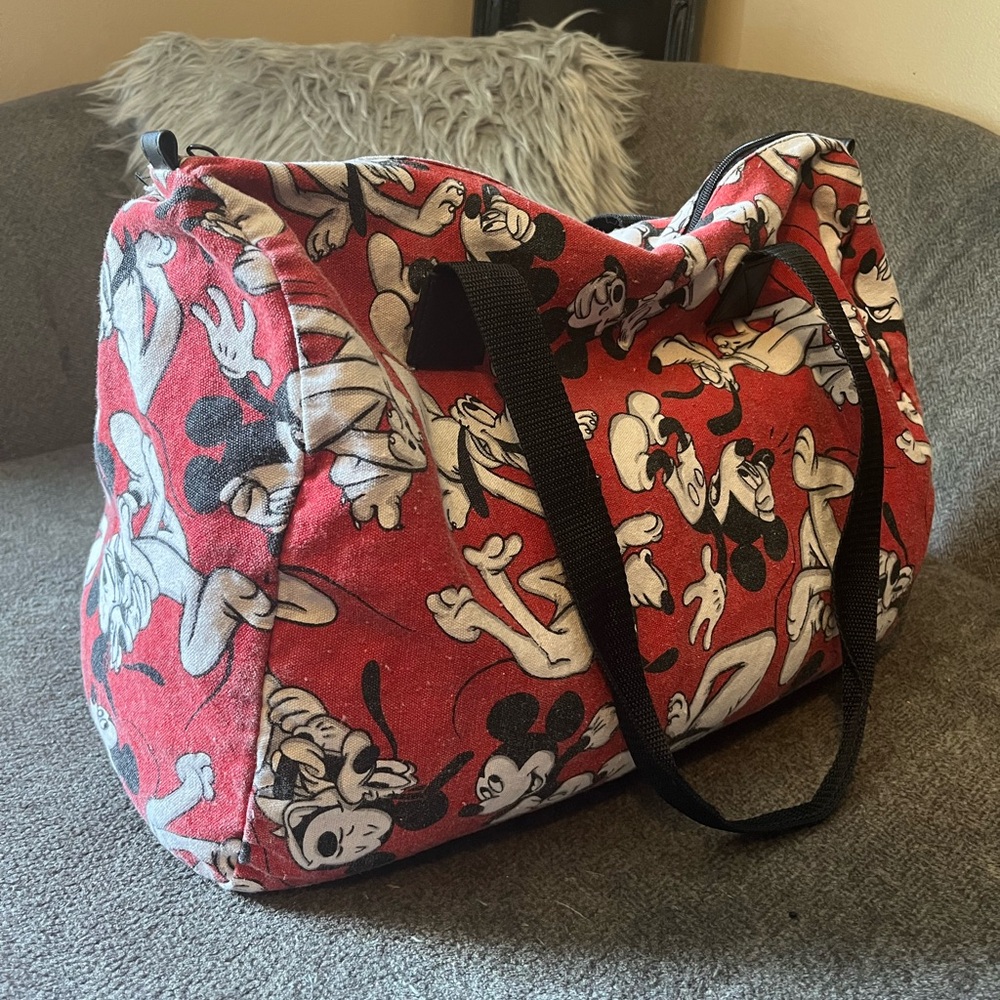 Disney Mickey Mouse & Pluto Mini Duffle Travel Bag